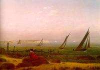 Friedrich, Caspar David - Woman on the Beach of Rugen